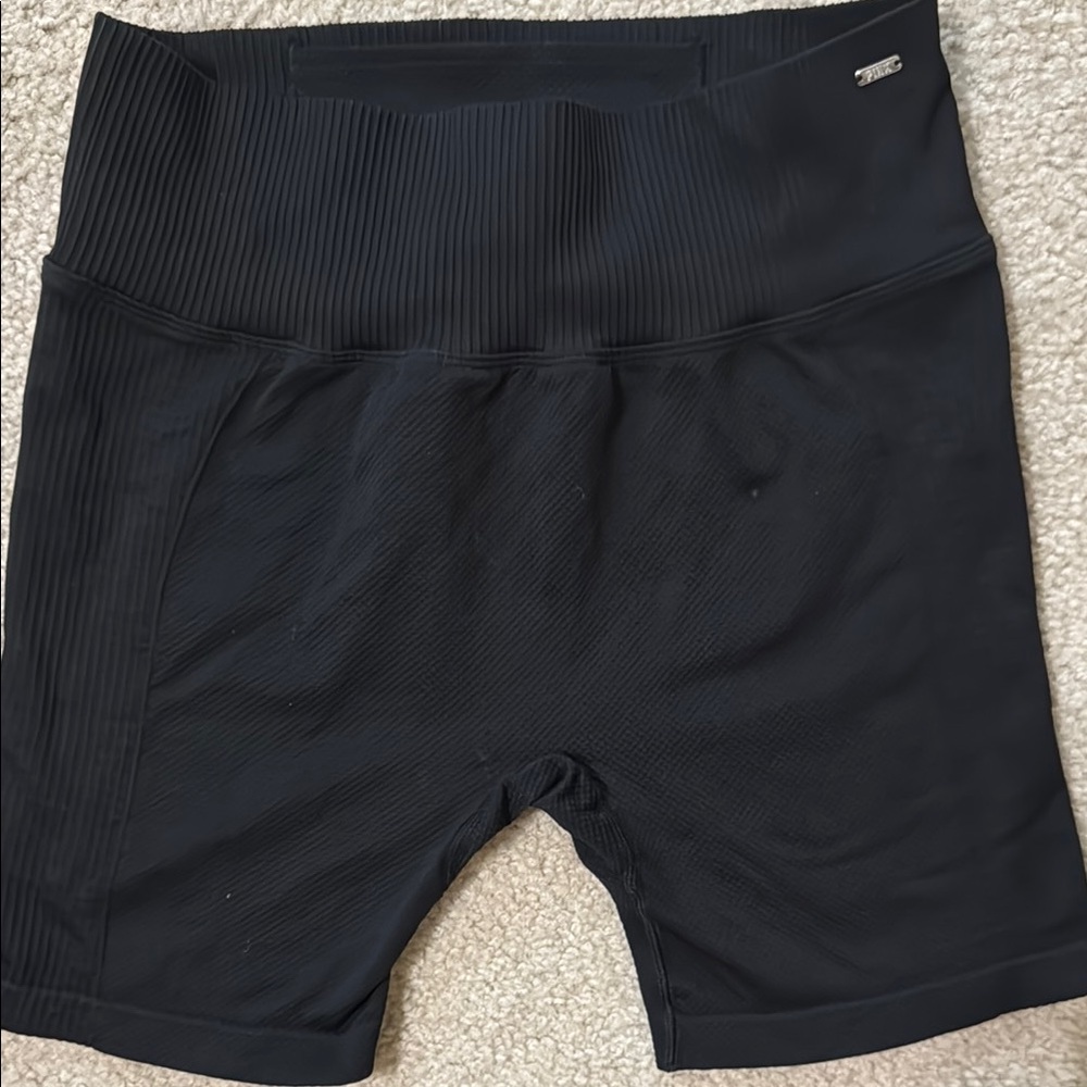 PINK Victoria's Secret Black High-Waisted Bike Shorts